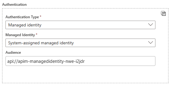 HTTP Action Authentication Settings