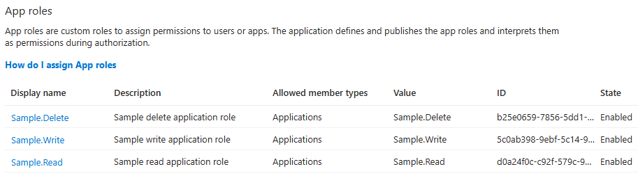 App Roles